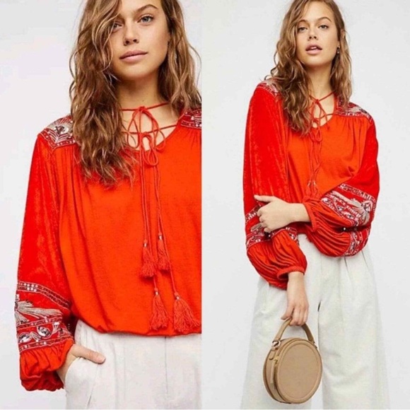 Free People Hearts Aflame Top - Picture 2 of 16